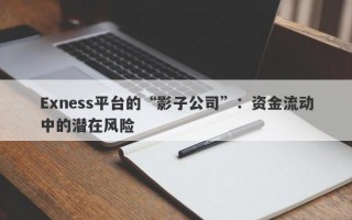 Exness平台的“影子公司”：资金流动中的潜在风险