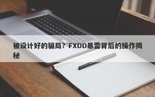 被设计好的骗局？FXDD暴雷背后的操作揭秘