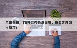 年末警报：TR外汇传销盘现身，投资者该如何应对？