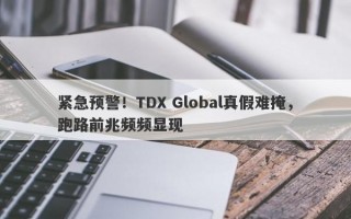 紧急预警！TDX Global真假难掩，跑路前兆频频显现