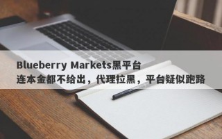 Blueberry Markets黑平台连本金都不给出，代理拉黑，平台疑似跑路