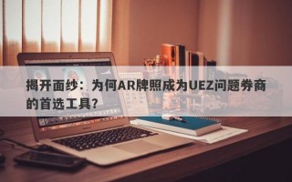 揭开面纱：为何AR牌照成为UEZ问题券商的首选工具？