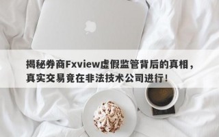 揭秘券商Fxview虚假监管背后的真相，真实交易竟在非法技术公司进行！