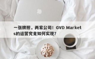 一张牌照，两家公司！GVD Markets的运营究竟如何实现？