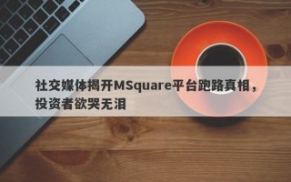 社交媒体揭开MSquare平台跑路真相，投资者欲哭无泪