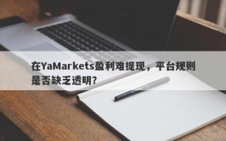 在YaMarkets盈利难提现，平台规则是否缺乏透明？