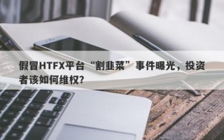 假冒HTFX平台“割韭菜”事件曝光，投资者该如何维权？