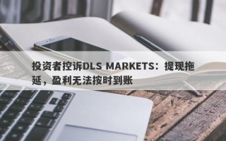 投资者控诉DLS MARKETS：提现拖延，盈利无法按时到账