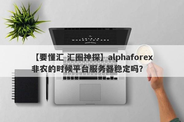 【要懂汇 汇圈神探】alphaforex非农的时候平台服务器稳定吗？
-第1张图片-要懂汇圈网