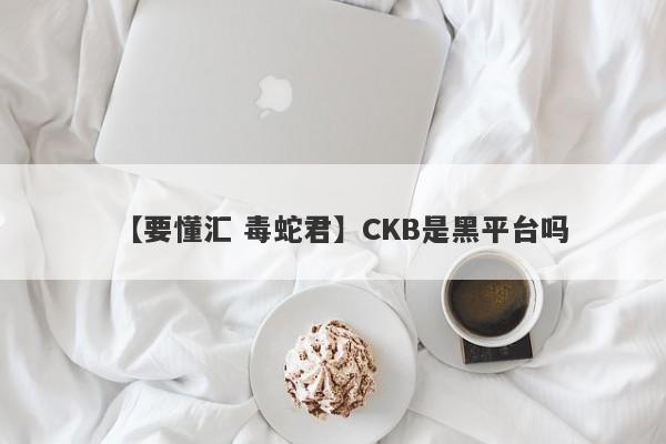 【要懂汇 毒蛇君】CKB是黑平台吗
-第1张图片-要懂汇圈网