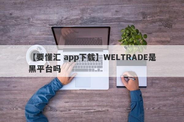 【要懂汇 app下载】WELTRADE是黑平台吗
-第1张图片-要懂汇圈网