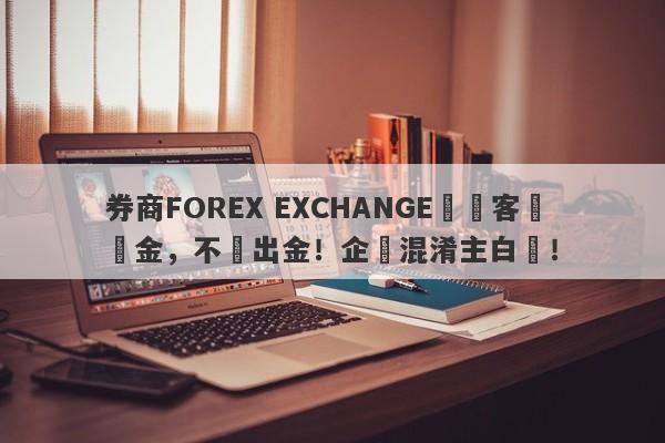 券商FOREX EXCHANGE凍結客戶資金，不給出金！企圖混淆主白標！-第1张图片-要懂汇圈网