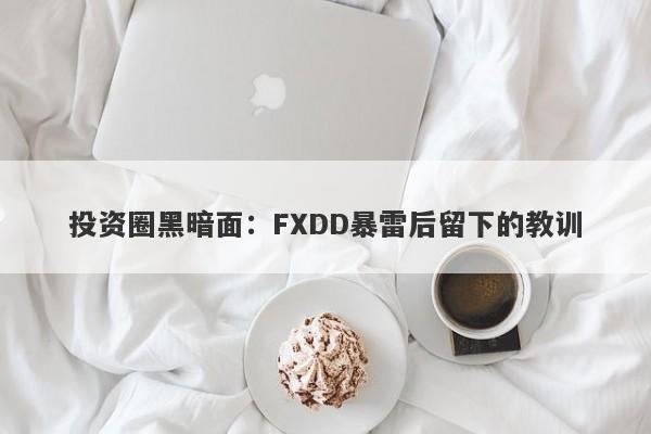 投资圈黑暗面：FXDD暴雷后留下的教训-第1张图片-要懂汇圈网