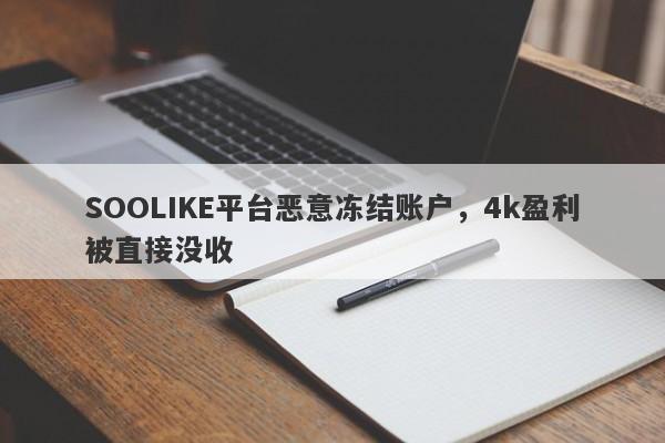 SOOLIKE平台恶意冻结账户，4k盈利被直接没收-第1张图片-要懂汇圈网